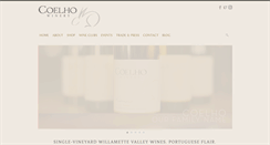 Desktop Screenshot of coelhowinery.com