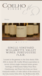 Mobile Screenshot of coelhowinery.com